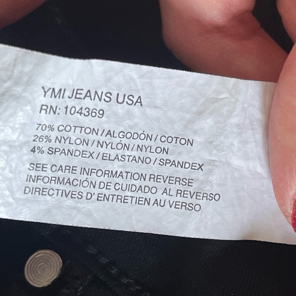 YMI Hyperstretch Black Jeggings - Picture 3 of 5